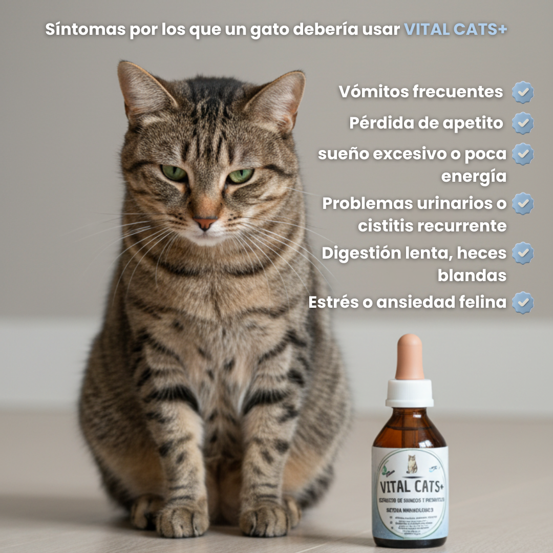 Vital Cats - Inmunidad, digestión y vitalidad en un solo producto